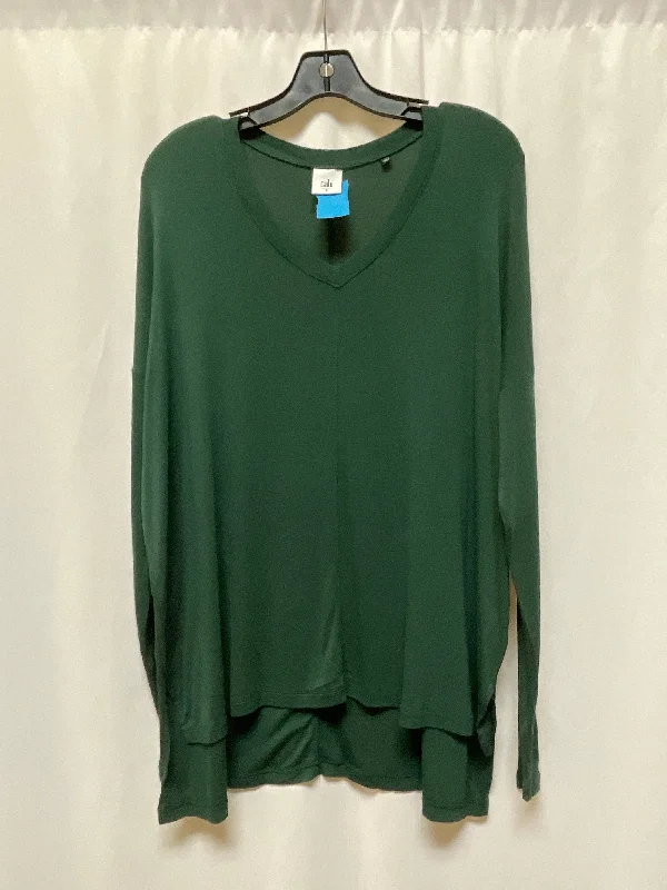 elegant women's topsTop Long Sleeve By Cabi In Green, Size: S