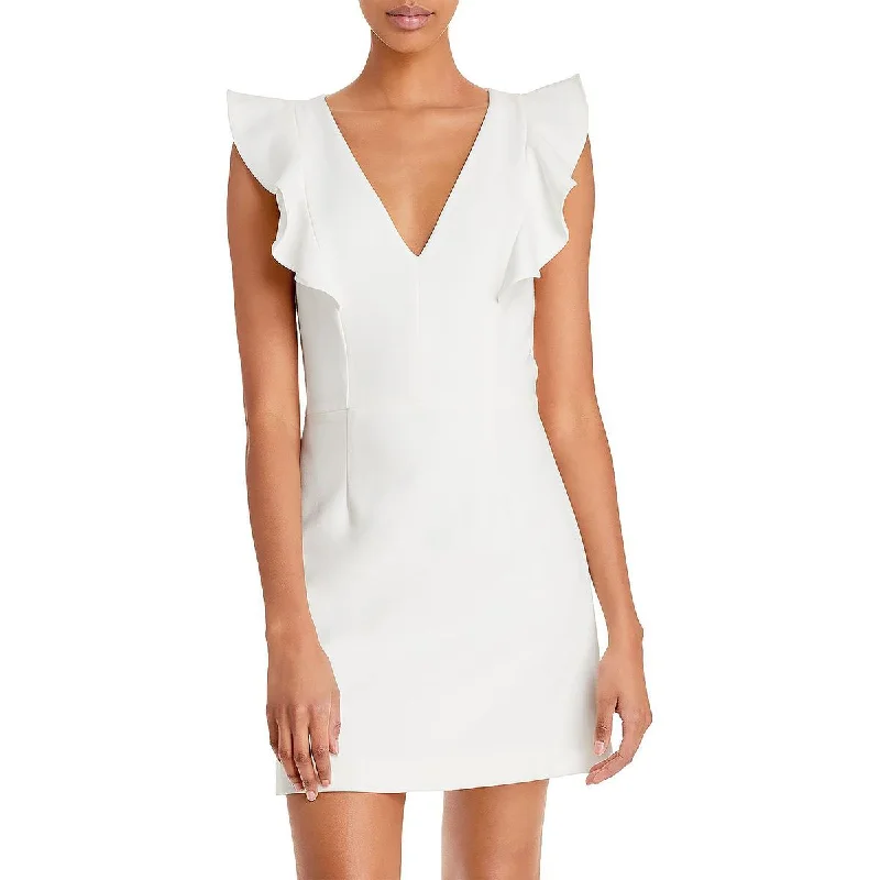 women's cinched-waist dressesFrench Connection Womens A Line Mini Cocktail and Party Dress