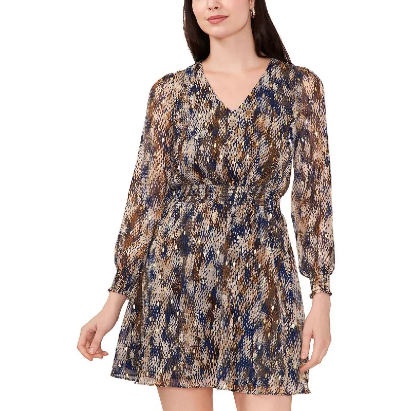 Nursing DressMSK Womens Petites Party Mini Fit & Flare Dress