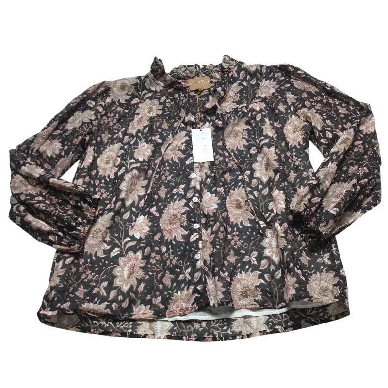 women's tops for statement-making outfitsTop Long Sleeve By Clothes Mentor In Floral Print, Size: M