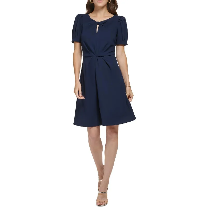 Casual DressDKNY Womens Mini Keyhole Fit & Flare Dress