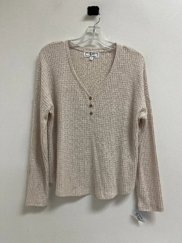 women's tops for those who refuse to compromise on styleTop Long Sleeve By Hippie Rose In Cream, Size: Xl