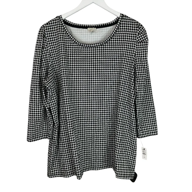 women's tops for those who want to create outfits that reflect their personal style and sense of fashionTop Long Sleeve By Talbots In Plaid Pattern, Size: 2x