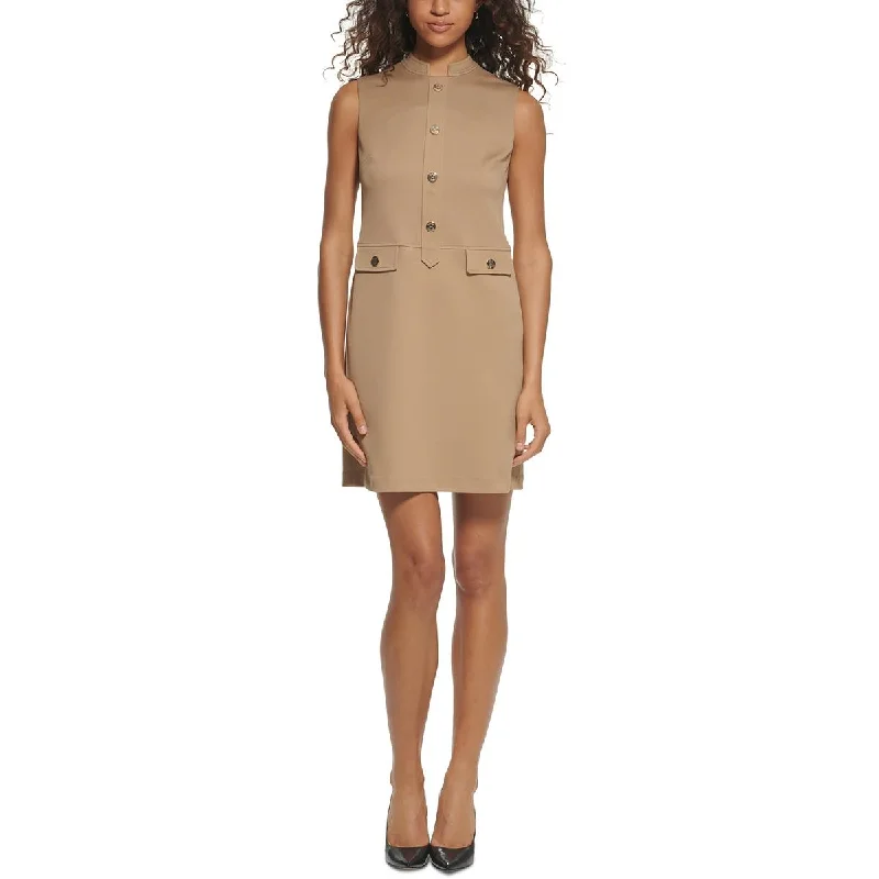 Embellished DressTommy Hilfiger Womens Twill Mini Shift Dress