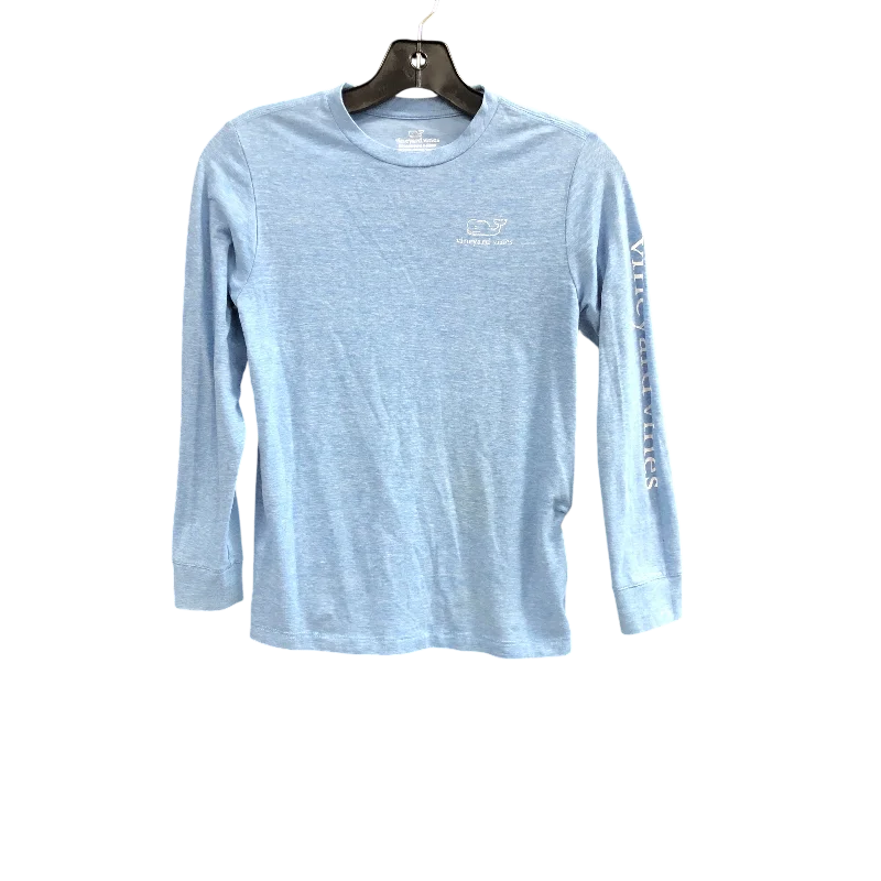 women's tops with bell sleevesTop Long Sleeve By Vineyard Vines In Blue, Size: S