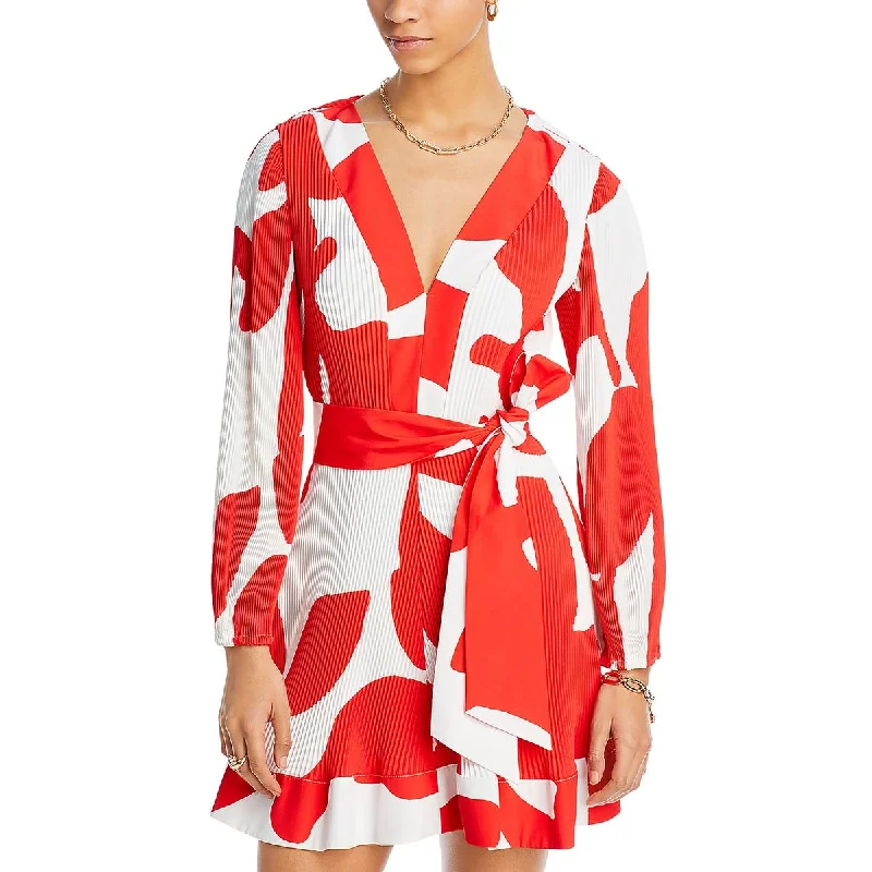 Glamour DressMilly Womens Printed Mini Fit & Flare Dress