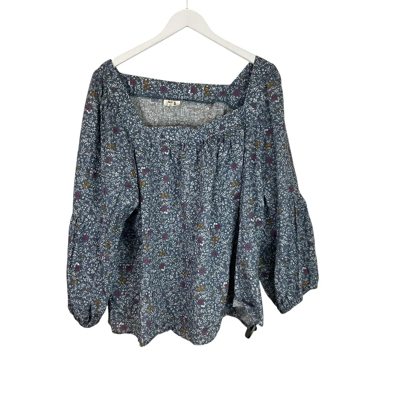 women's tops for those who want to wear versatile pieces that can be dressed up or downTop Long Sleeve By Ana In Floral Print, Size: 3x