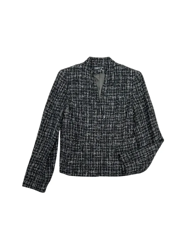 women's bomber jackets and coatsBlazer By Jones New York In Black & White, Size: 4