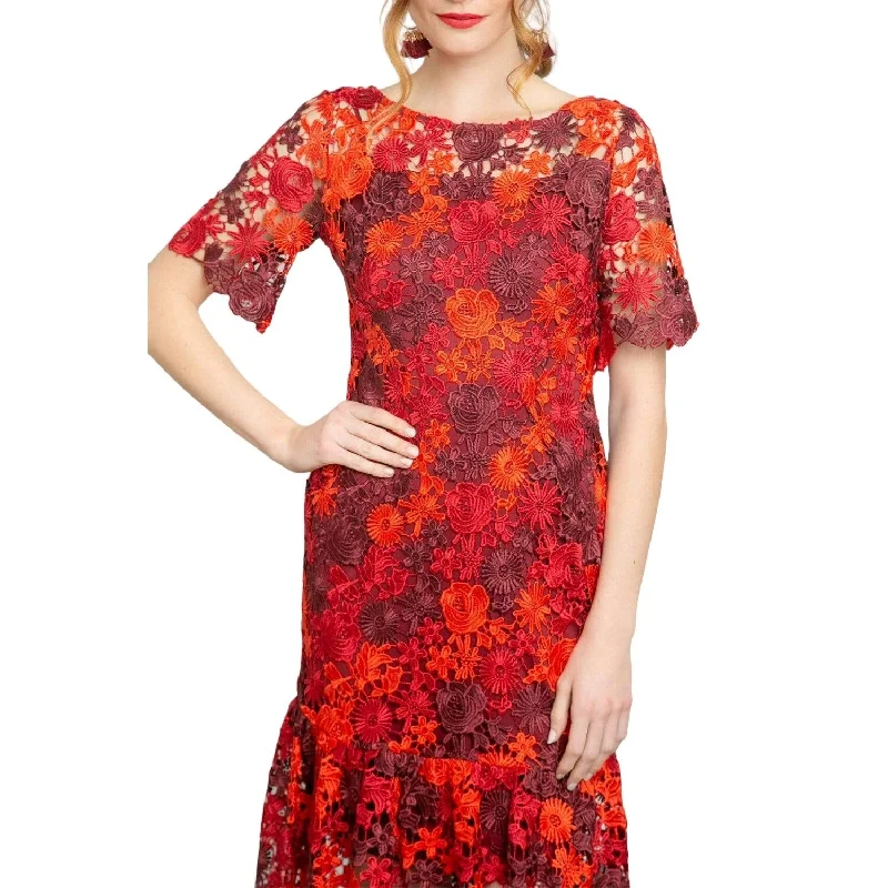 women's party dressesEva Franco - Brigitte Embroidered Midi Dress