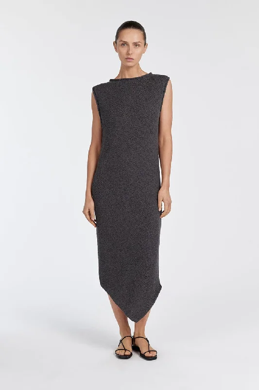 Knit DressALTHEA TURKISH COFFEE MIDI DRESS