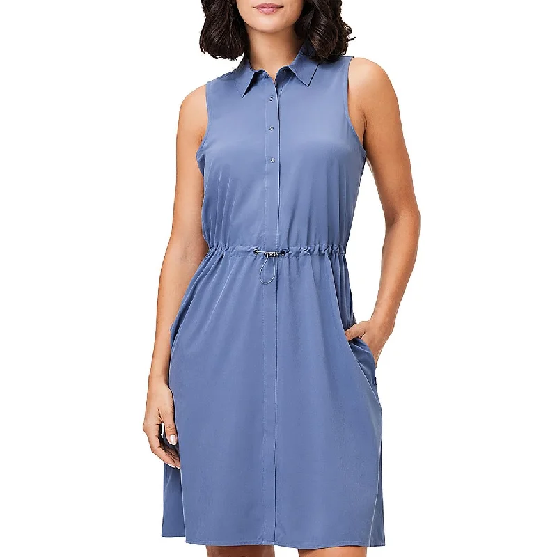 Bow-Tie DressNic + Zoe Womens Collared Mini Shift Dress