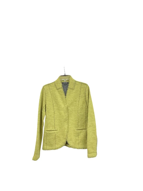 women's stylish coatsBlazer By Eileen Fisher In Green, Size: M