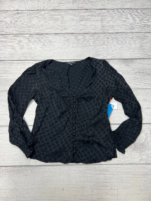 women's tops for summer festivalsTop Long Sleeve By Madewell In Black, Size: 0