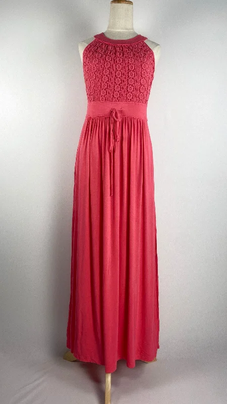 women's silk dressesSleeveless Soft Stretch Maxi Dress, Pink