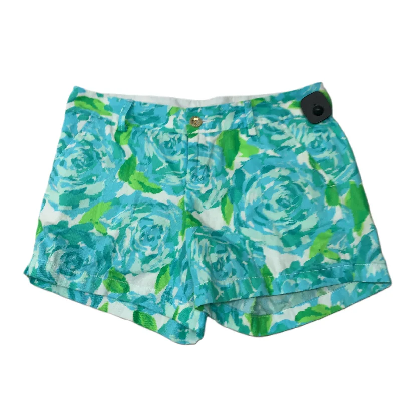 women's sophisticated shortsBlue & Green  Shorts Designer By Lilly Pulitzer  Size: 6