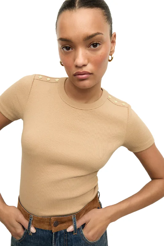 women's tops for those who want to wear versatile pieces that can be dressed up or downDraya Tee