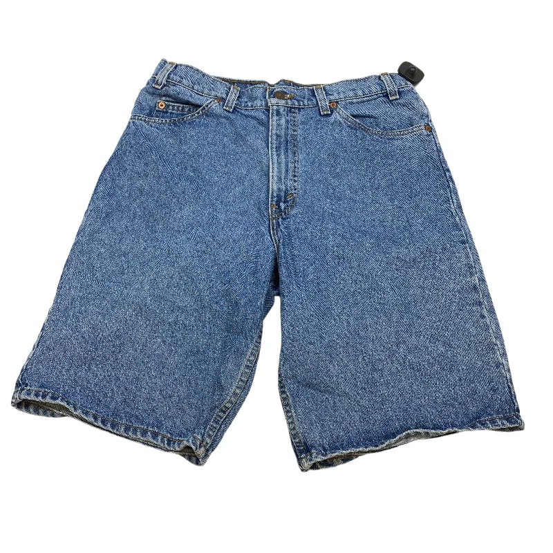 women's lace-up shortsBlue Denim Shorts Levis, Size 16