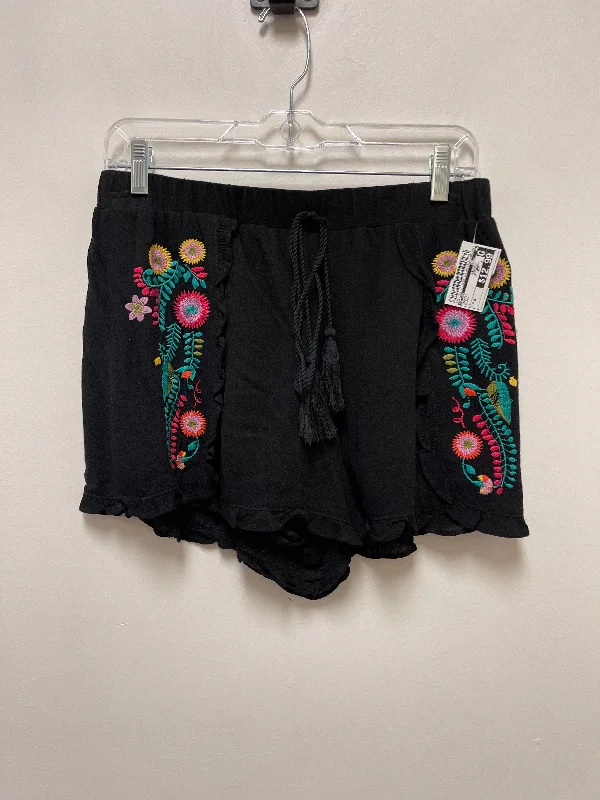 women's loungewear shortsBlack Shorts Umgee, Size 8