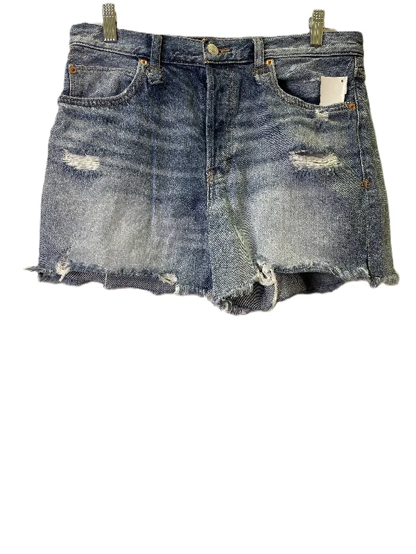 women's patched shortsBlue Denim Shorts By We The Free, Size: 8