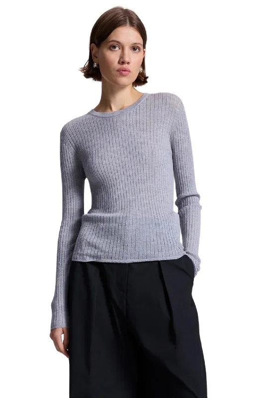 elegant women's topsKyle Top in Heather Grey