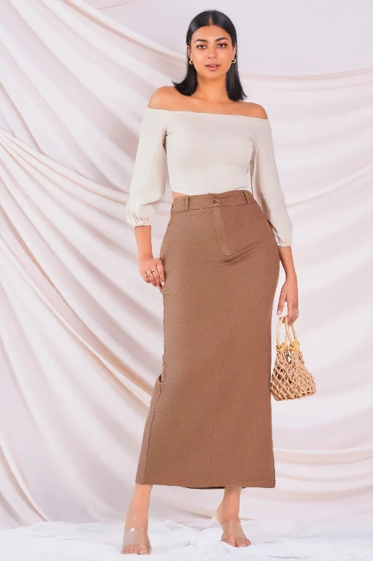 Bow-Tie DressStraight Cut Maxi Skirt