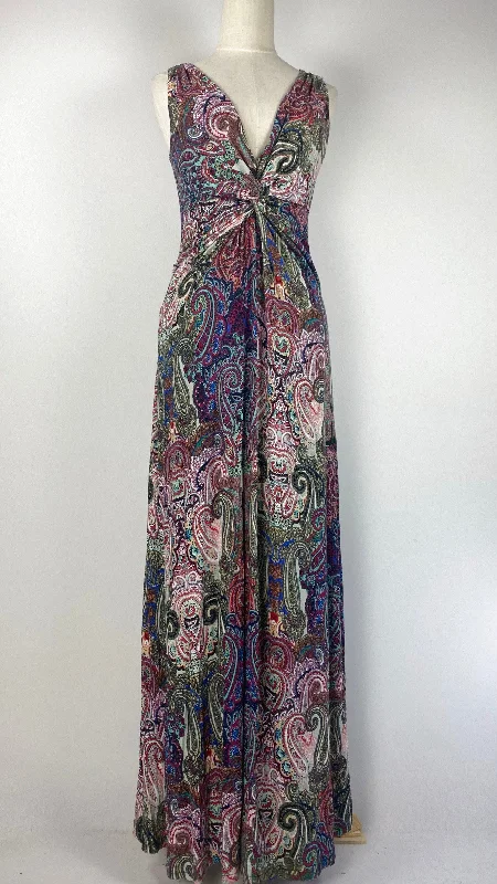 women's smart casual dressesSleeveless Knit Paisley Maxi Dress, Colored