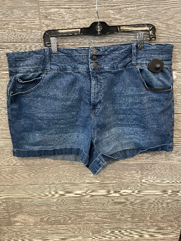 women's formal shortsBlue Denim Shorts One 5 One, Size 22