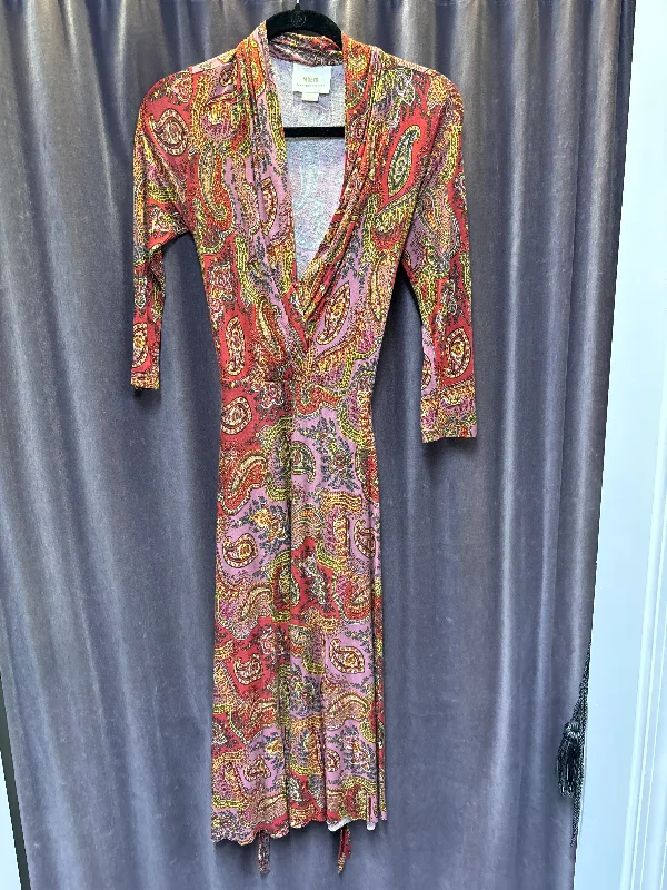 women's flowy dressesMaeve Paisley 3/4 Sleeve Maxi Dress - XS