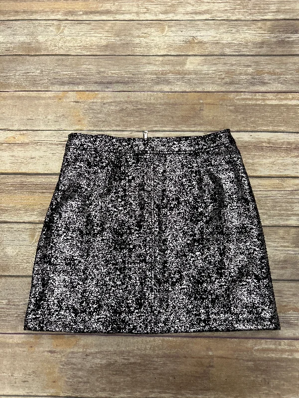 women's moisture-wicking formal skirtsBlack & Silver Skirt Mini & Short Cme, Size L