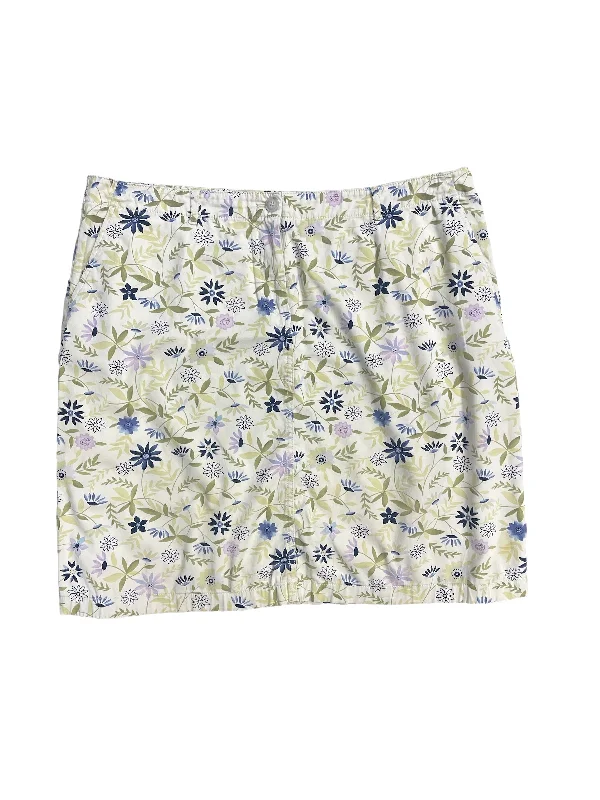 women's pencil skirtsFloral Print Skirt Midi J. Jill, Size 14