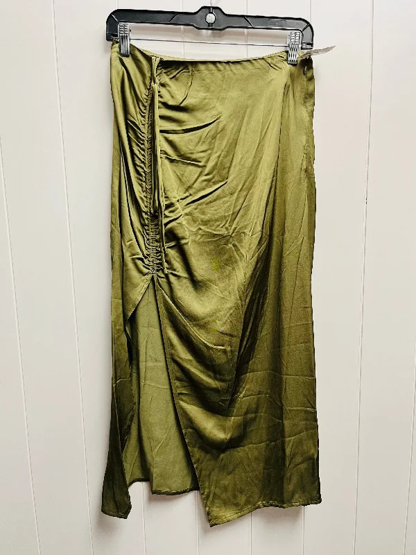 women's stretch skirtsGreen Skirt Midi Astr, Size M