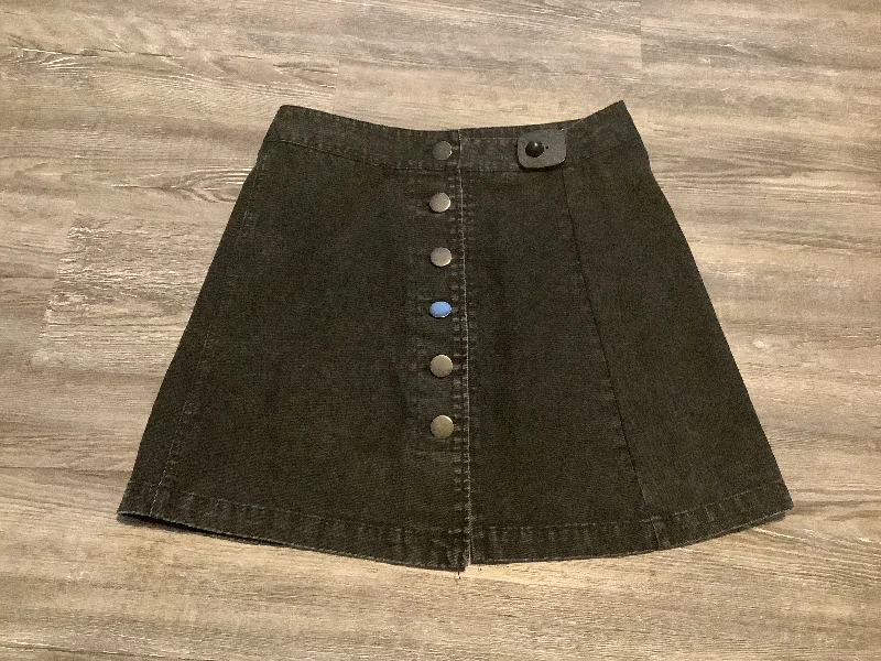 women's party skirtsGrey Denim Skirt Mini & Short Entro, Size 4