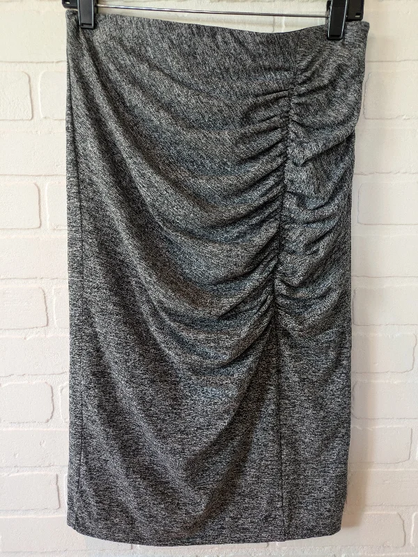 women's pajama-style formal skirtsGrey Skirt Midi Ann Taylor, Size 8