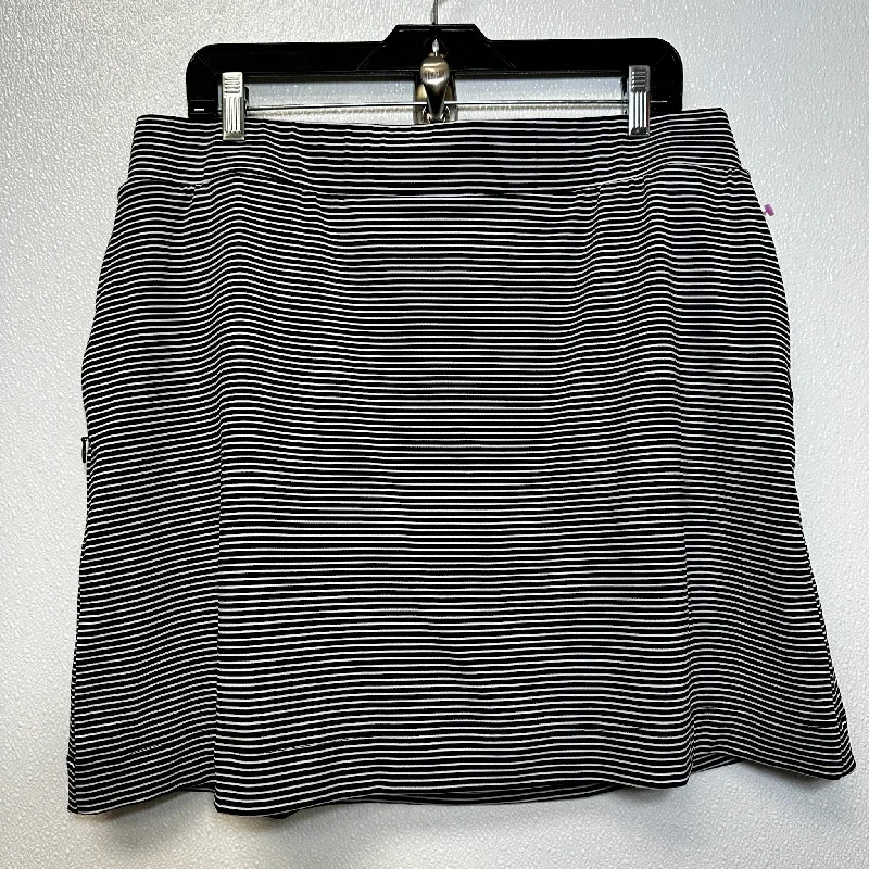 women's sustainable striped skirtsNavy Skirt Midi Chicos O, Size L