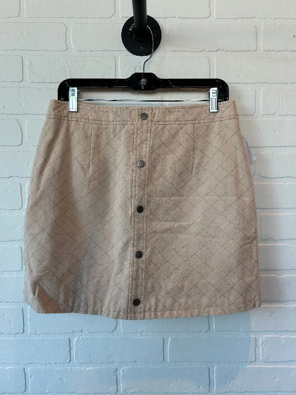 women's low-rise skirtsTan Skirt Mini & Short Fate, Size 12