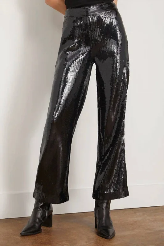 women's leggingsAgneta Trouser In Black Sequin