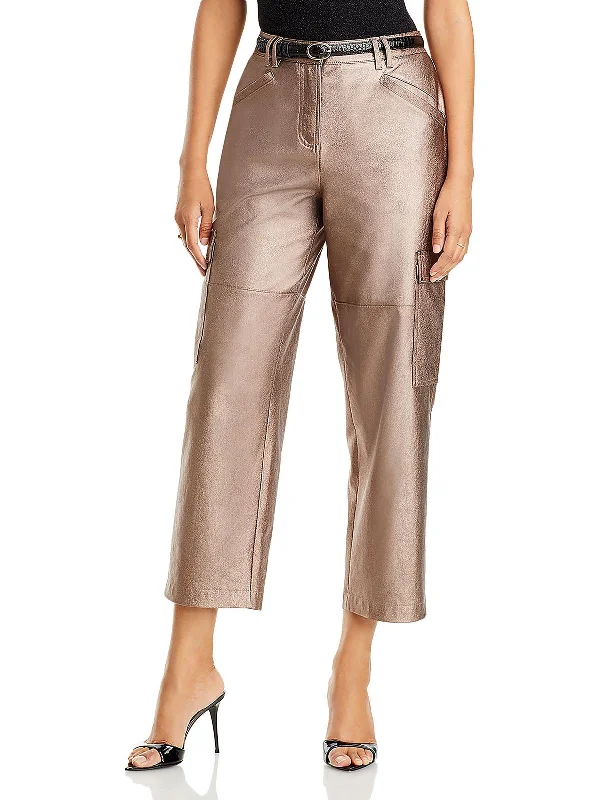 women's cashmere pantsDiana Womens High Rise Cropped Cargo Pants