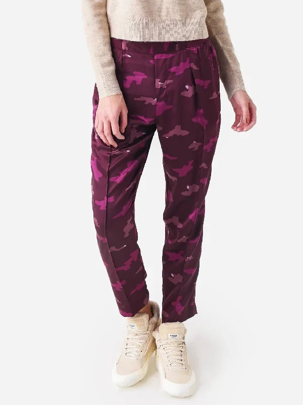 women's linen pantsSilk Pull-On Pant In Abstract Camo