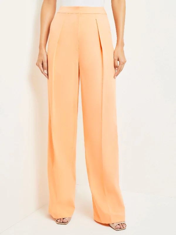 women's affordable pantsZipper Fly Wide Leg Pants