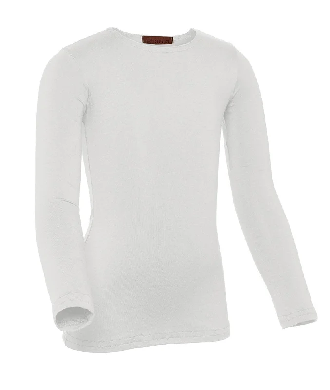 women's tops for those who want to stay cool and chic during warmer weatherPB&J Girls Cotton Long Sleeve Shell - White