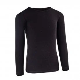 women's tops for those who want to add a personal touch to their wardrobe with unique and one-of-a-kind piecesPB&J Girls Ribbed Long Sleeve Shell - Black