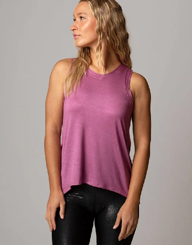 women's tops for those who love to mix and match prints and patternsSunday Tank Mulberry