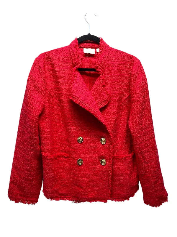 women's coats with embroidered patternsBlazer By Chicos In Red, Size: 6petite