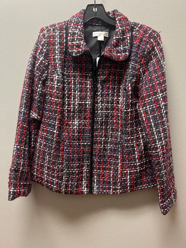 women's coats with beadwork accentsBlazer By Christopher And Banks In Plaid Pattern, Size: 38