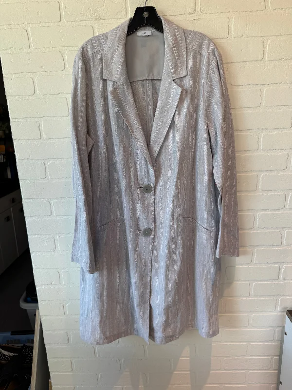 women's coats with Victorian-era influencesBlazer By J. Jill In Grey & White, Size: Xl