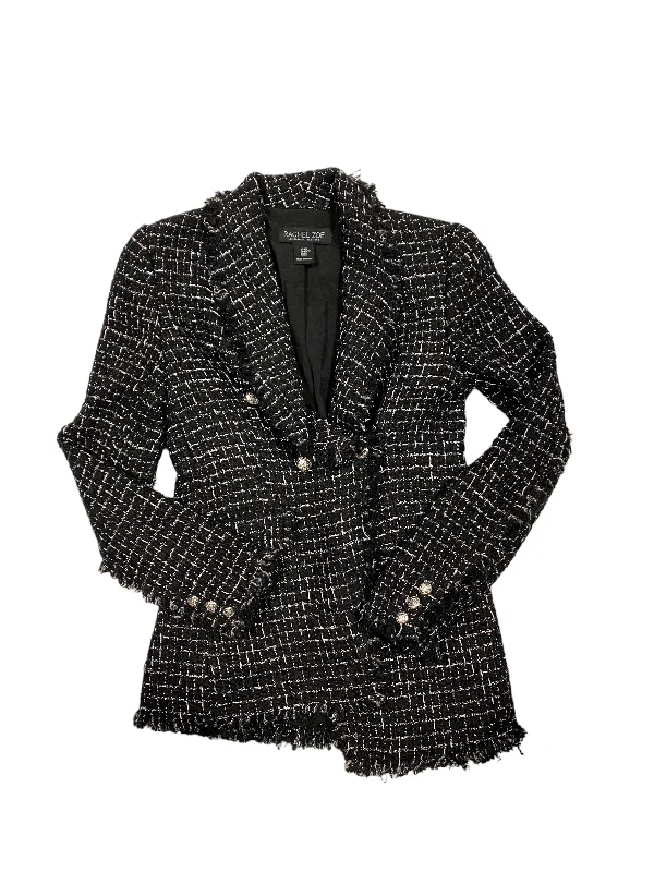 women's coats for glamorous eveningsBlazer By Rachel Zoe In Black White, Size: Xs