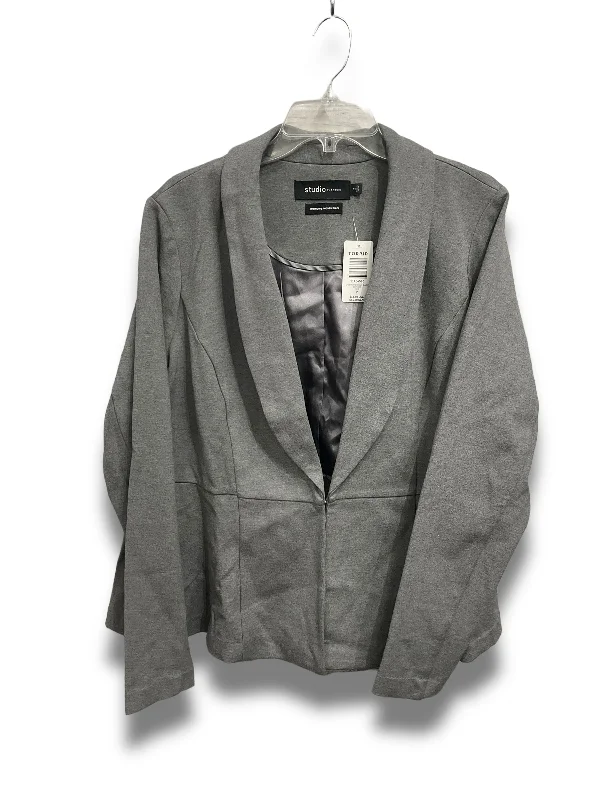 trendy women's coatsBlazer By Torrid In Grey, Size: 2x