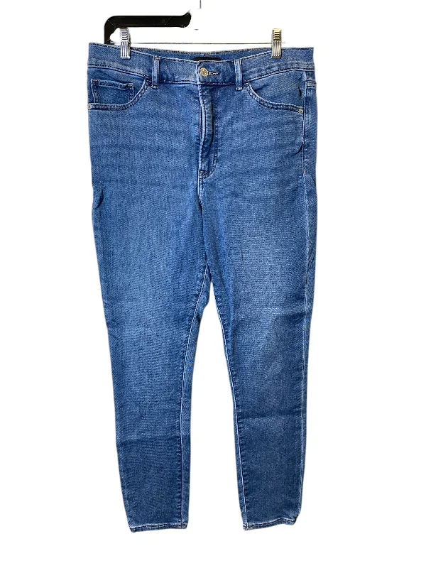 Jeans Skinny By Express In Blue, Size: 10