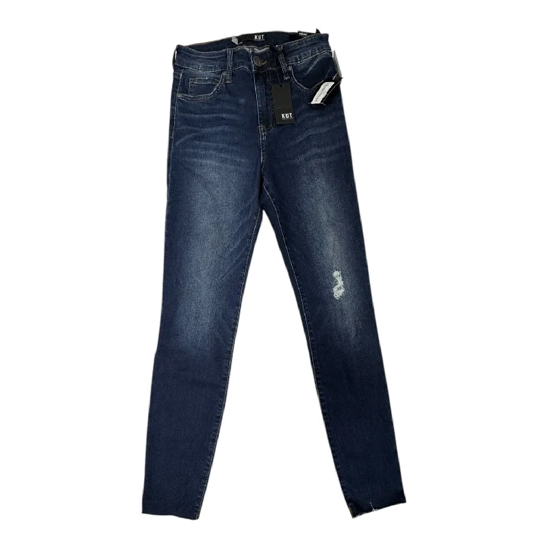 Jeans Skinny By Kut In Blue Denim, Size: 0