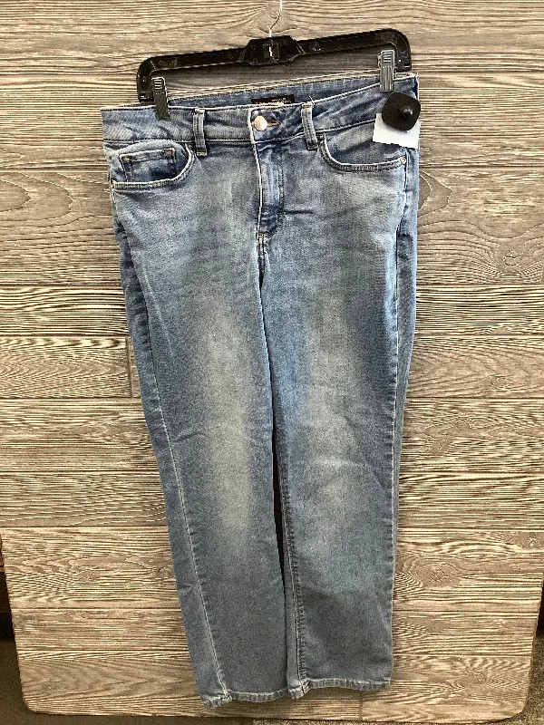 Jeans Straight By Lee In Blue Denim, Size: 10